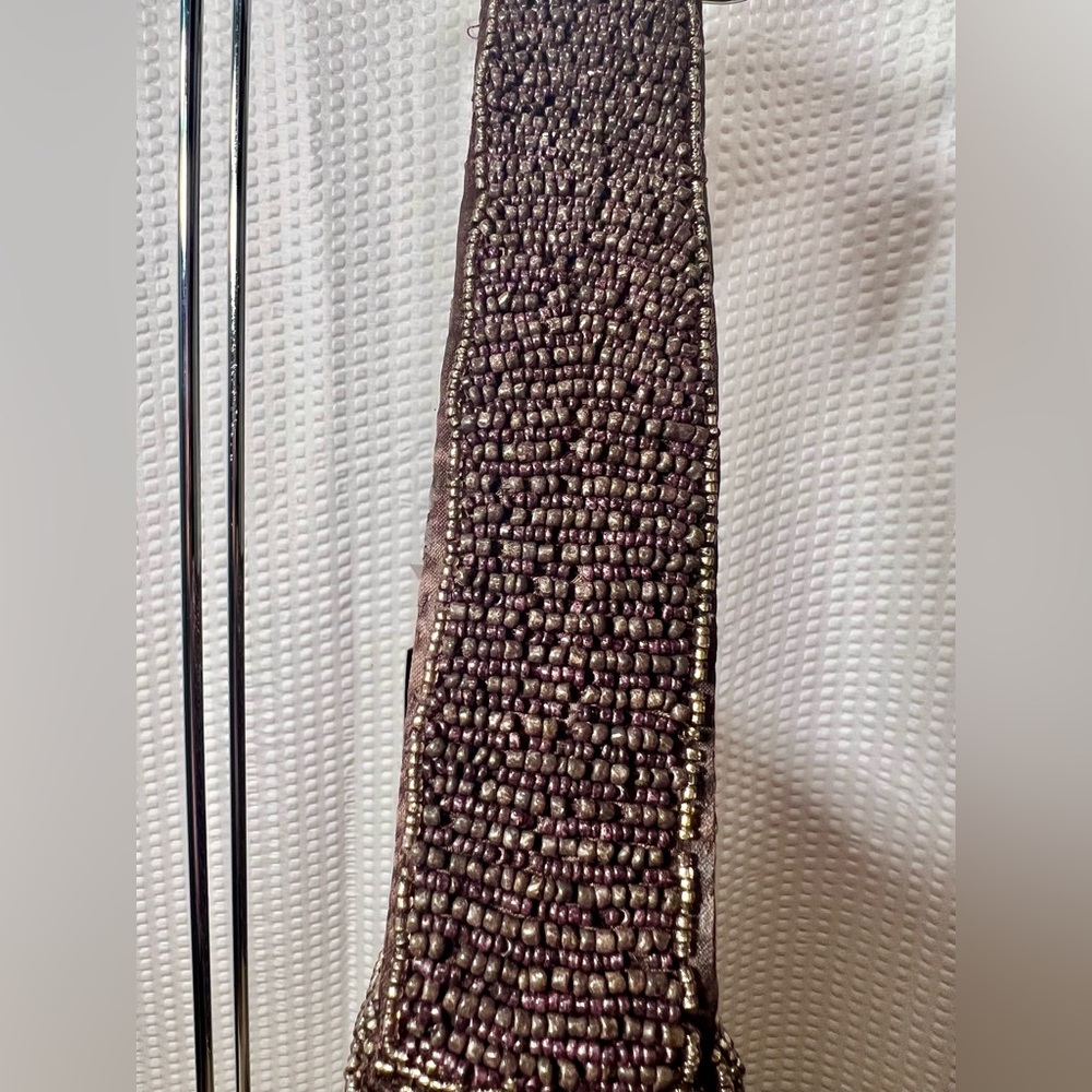 Viral Beaded Shoulder Bag in Purple and Brown - Picture 4 of 9